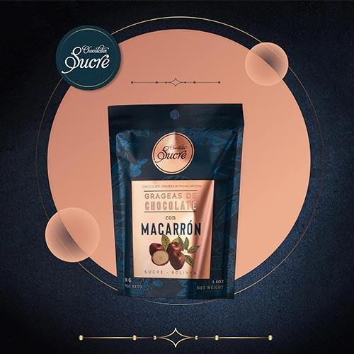 Gragea de Chocolate con Macarrón - Chocolates Sucre