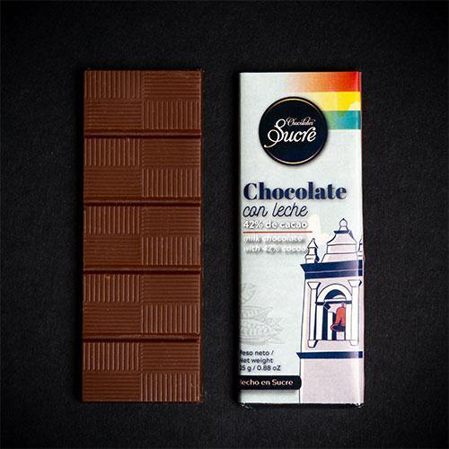 MiniBarra de Chocolate con Leche 42% - Edición Especial 25 de Mayo - Chocolates Sucre